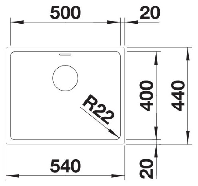 Кухонная мойка Blanco Andano 500-U (522967)