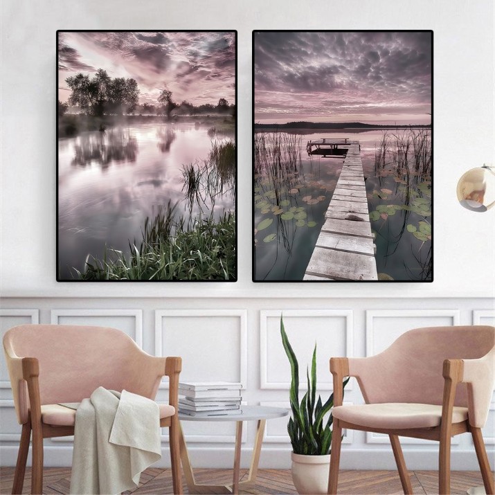 Картина ArtShop Sunset by The Lake Diptych 60x90cm (SET271-MM-L)