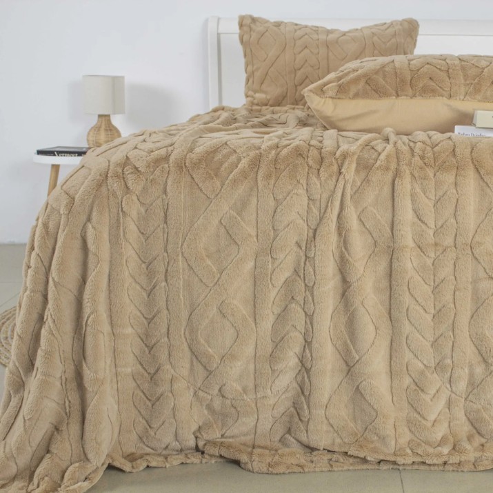 Покрывало Welpy Soft Angora 240x260cm Beige (024558)