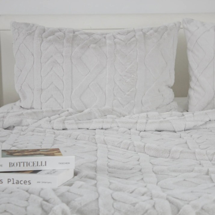 Cuvertura Welpy Soft Angora 240x260cm Light Grey (024557)