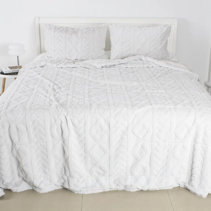 Cuvertura Welpy Soft Angora 240x260cm Light Grey (024557)
