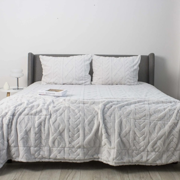 Cuvertura Welpy Soft Angora 240x260cm Light Grey (024557)
