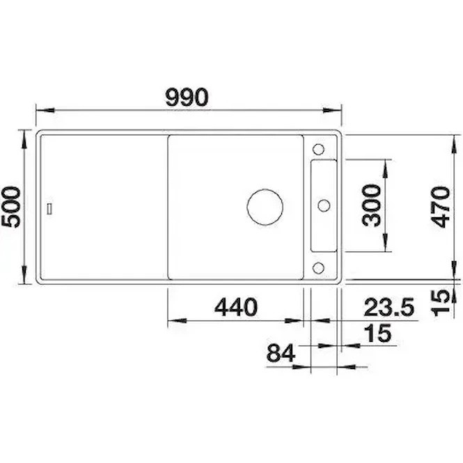 Chiuvetă de bucătărie Blanco Axia III XL 6S-FM (527236)