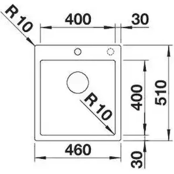 Chiuvetă de bucătărie Blanco Claron 400-IF/A (521632)