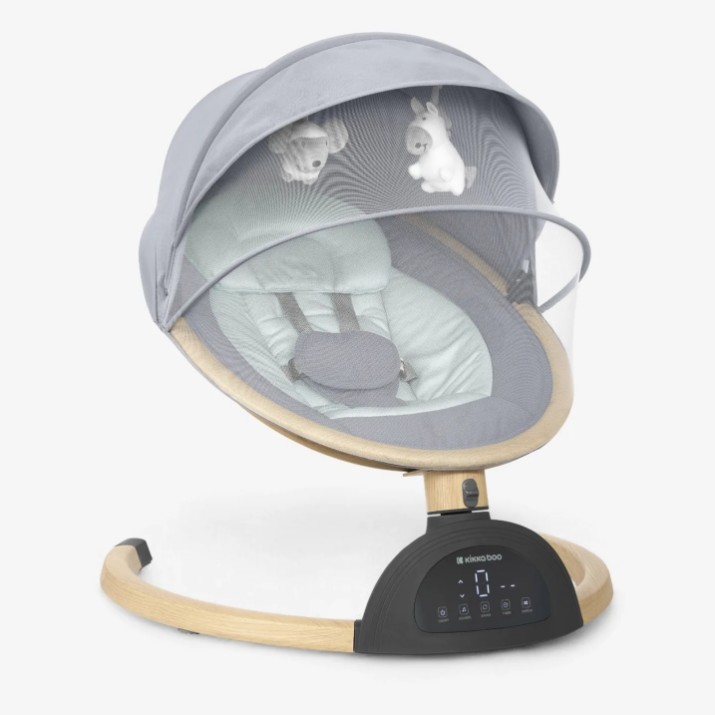 Leagăn electric bebeluși Kikka Boo Ashlee Light Grey 2025