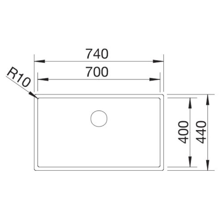 Кухонная мойка Blanco Claron 700-U (521581)