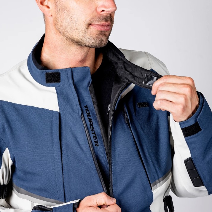 Jachetă moto iXS Tourster-STX 1.0 Laminated Blue/Cool Gray (X2-111405-049-L)