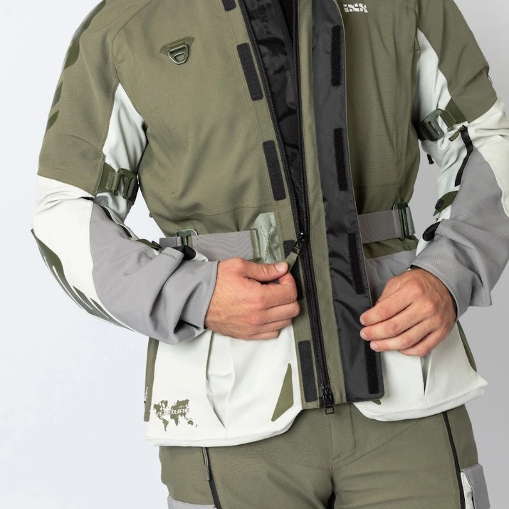 Мотокуртка iXS Venture-STX 1.0 Laminated Light Gray/Olive (X2-011405-097-XL)