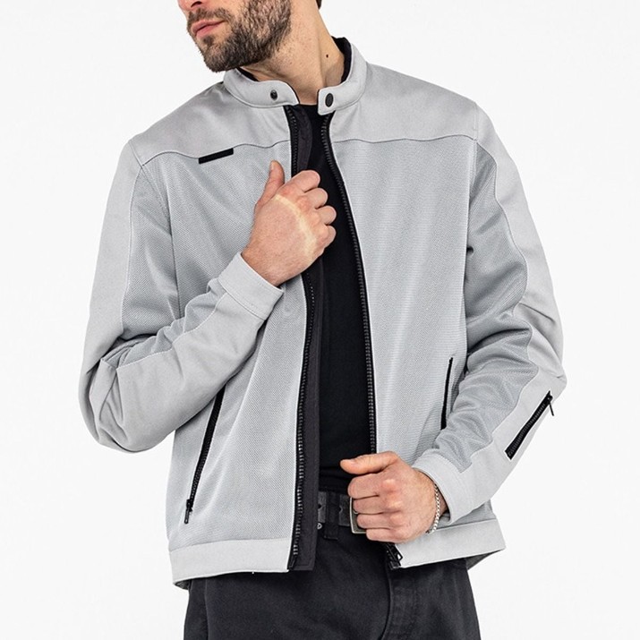 Jachetă moto John Doe Aero Mesh Artic White, s.2XL (J8004-2XL)
