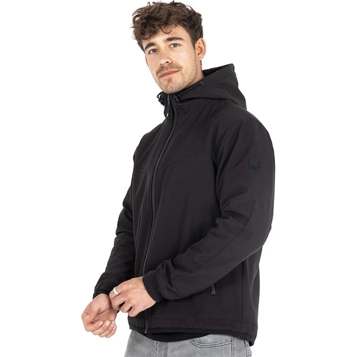 Jachetă moto John Doe V3 Softshell Rip-Stop Black (JHK7007-L)