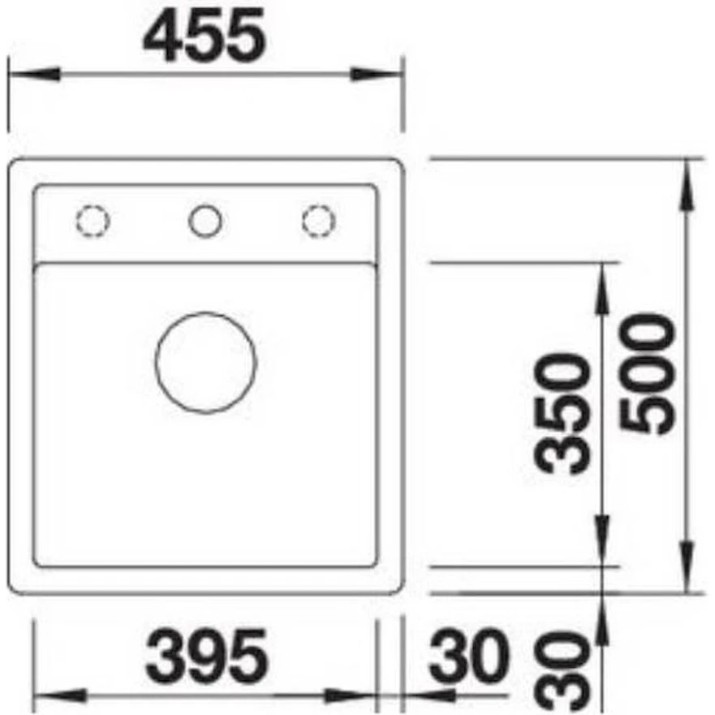 Chiuvetă de bucătărie Blanco Dalago 45-F (525870)