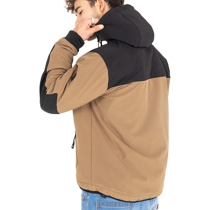 Jachetă moto John Doe V3 Softshell Rip-Stop Desert/Black (JHK7008-L)