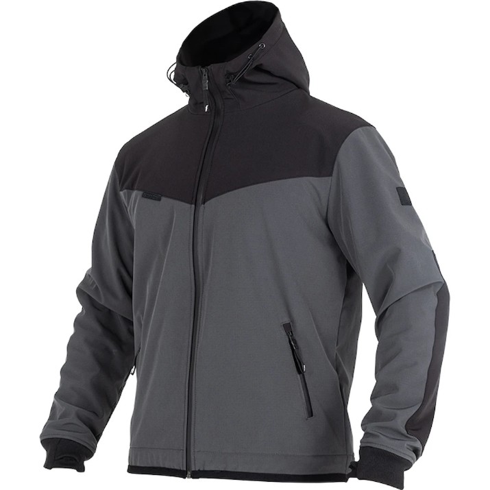 Jachetă moto John Doe V3 Softshell Rip-Stop Grey/Black (JHK7009-XL)