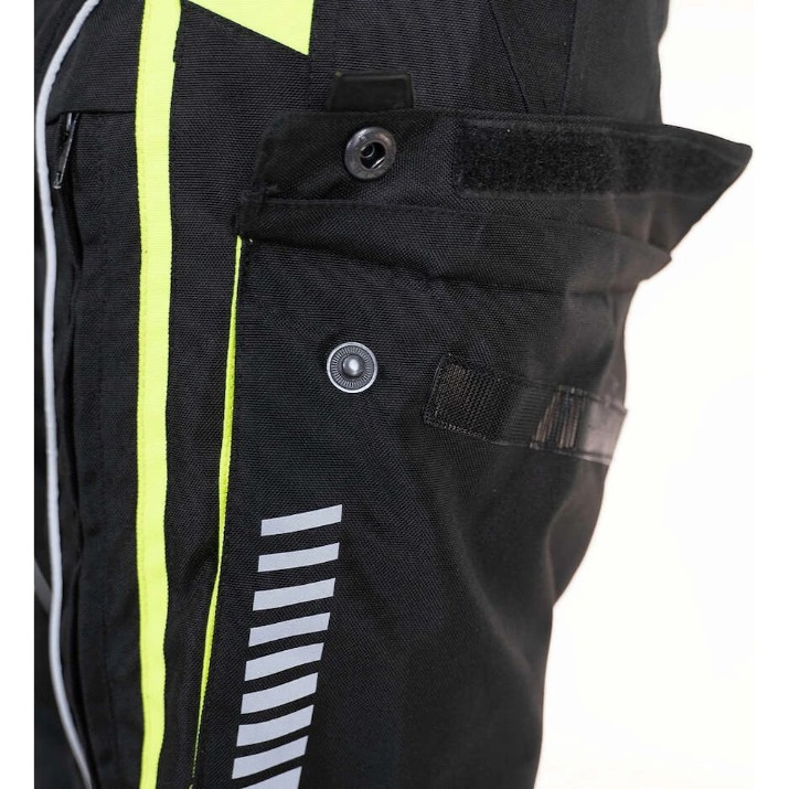 Pantaloni de moto GMS Everest Black/Anthracite/Yellow (ZG65308-395-M)