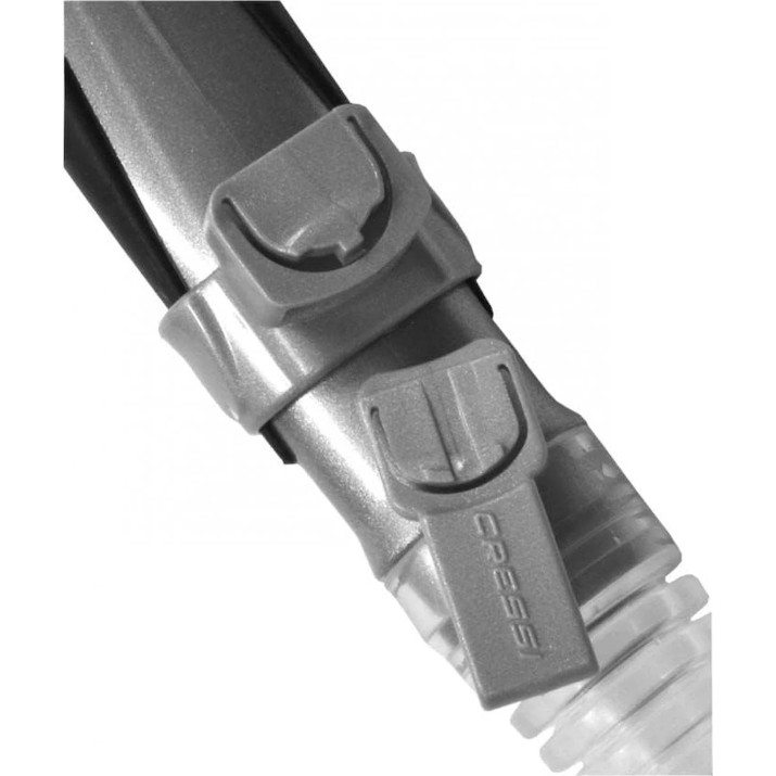 Tub pentru înot Cressi Alpha Ultra Dry Snorkel Black