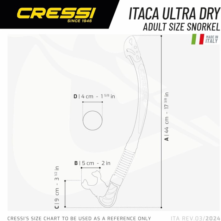 Tub pentru înot Cressi Alpha Ultra Dry Snorkel Black