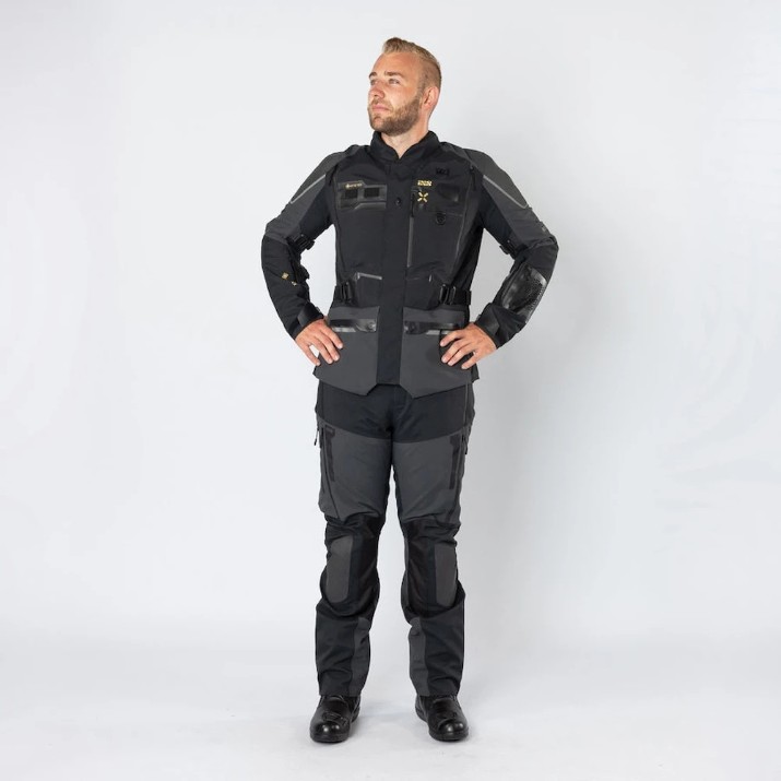 Pantaloni de moto iXS Venture-GTX 1.0 Laminated Black/Dark Gray (X2-005405-039-M)