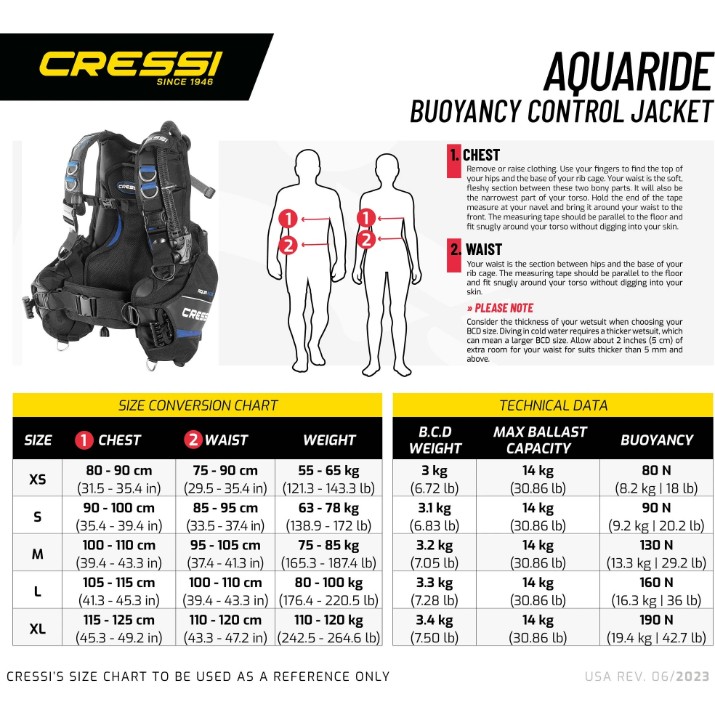 Vestă de salvare Cressi Aquaride BCD Blue L (IC740803)