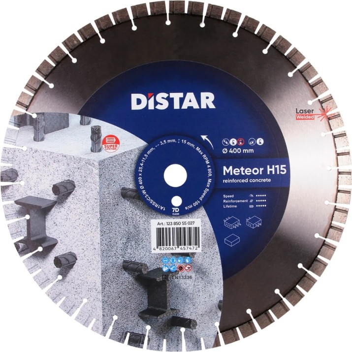 Диск для резки Distar 1A1RSS/C3-W Meteor H15 d400 (12385055027)