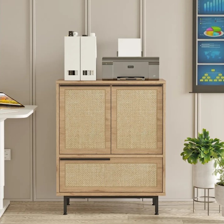 Тумба Trendy ON8B-SU Walnut/Oak 90.4x74.8x35.5cm GTR006722
