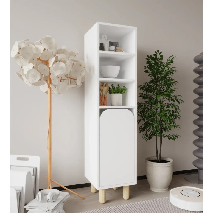 Etajeră Trendy Parma 1 White 37x155x40cm (GTR008085)