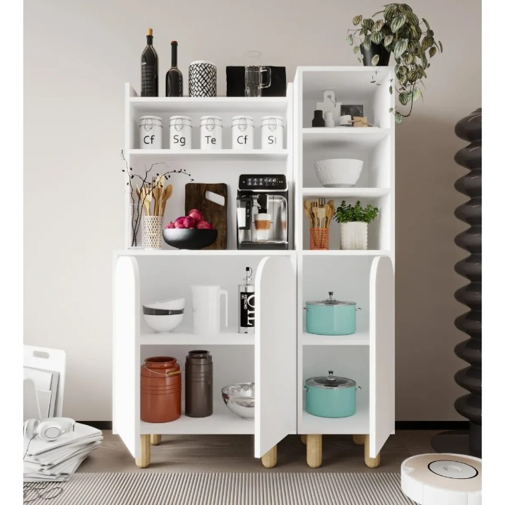 Bufet Trendy Parma 3 White 105x155x40cm (GTR008093)