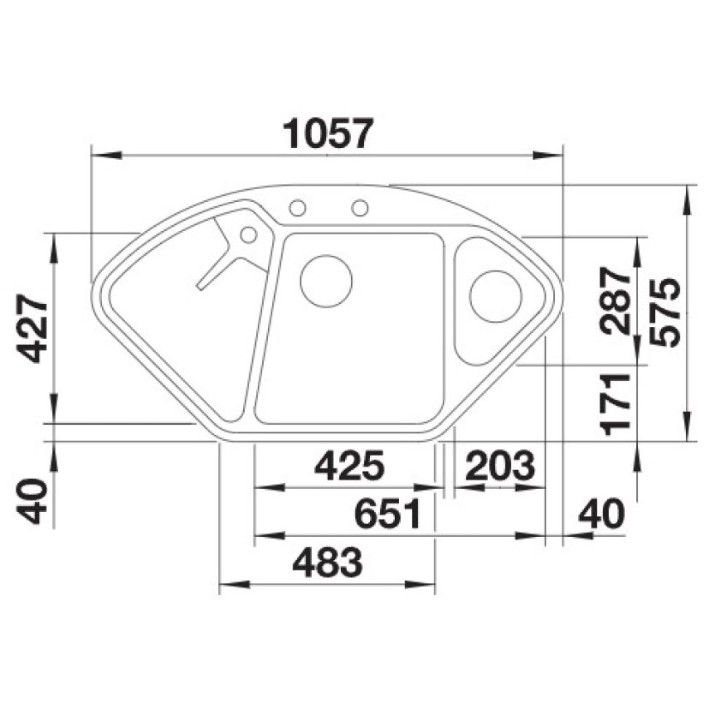 Кухонная мойка Blanco Delta 9E (523660)