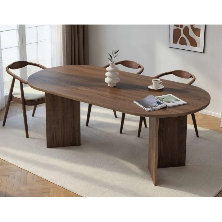 Masă pentru bucătărie Trendy Sabella Venezia Walnut 200x75x90cm (GTR008204)