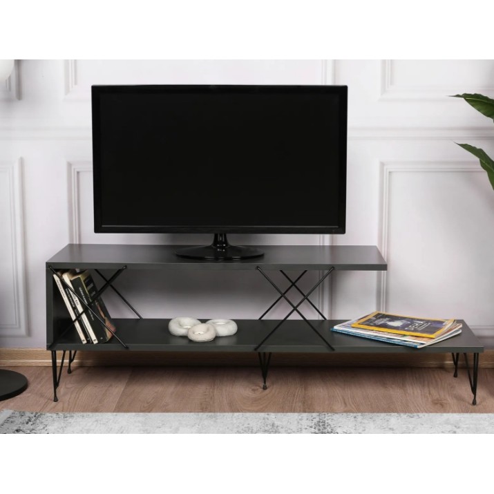 Comodă TV Trendy Strada 120x40x30cm Anthracite (GTR000208)