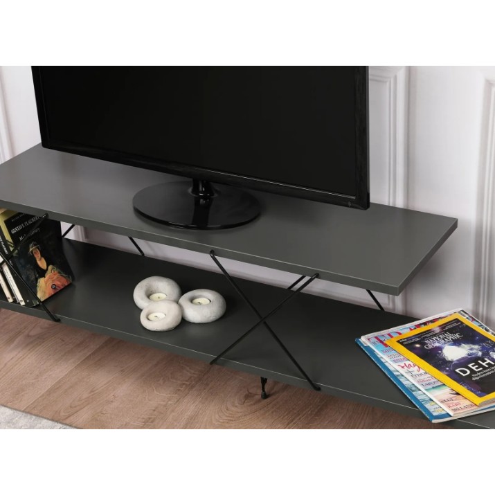 Comodă TV Trendy Strada 120x40x30cm Anthracite (GTR000208)