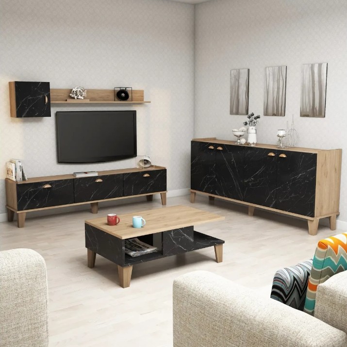 Комплект мебели для гостиной Trendy Sumer 2  Oak Marble 178x45x35cm