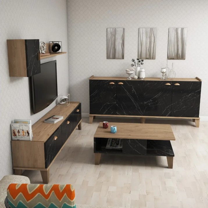 Комплект мебели для гостиной Trendy Sumer 2  Oak Marble 178x45x35cm