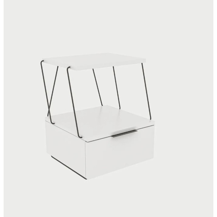 Прикроватная тумба Trendy Tekoba 42x52x41cm White (GTR001532)