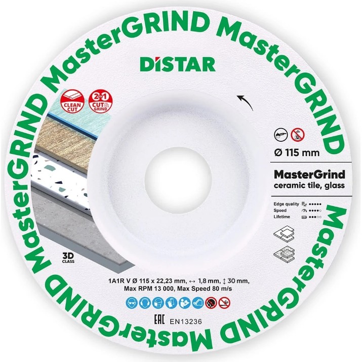 Диск для резки Distar 1A1R-V MasterGRIND d115x22.23mm (87015424065)