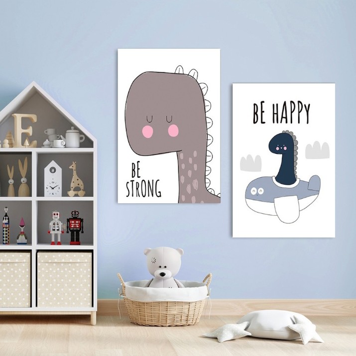Pictură ArtShop Be Happy Diptych 60x90cm (SET440-XL-L)