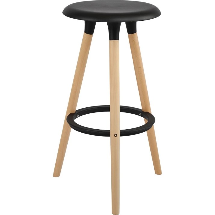 Scaun de bar Deco Simplex Black(SBSMP-DLK-BLK)