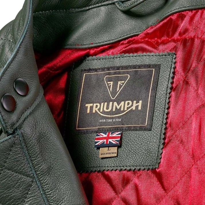 Jachetă moto Triumph Braddan Racing Green (MLES22103-L)