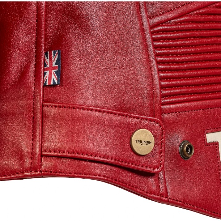 Jachetă moto Triumph Braddan Red Woman (MLES22108-M)