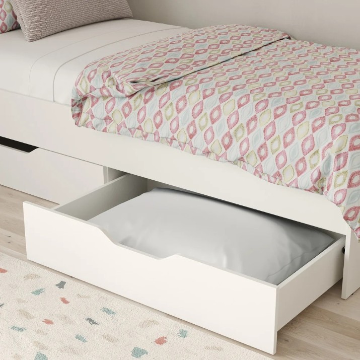 Детская кровать MebelStar Lilu 90x200cm White (MBS-1303)