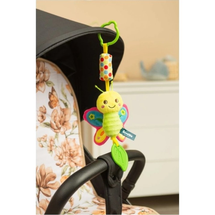 Jucărie pentru pătuturi si carucioare Sensillo  Colorful Butterfly 0063 (Z-0510)