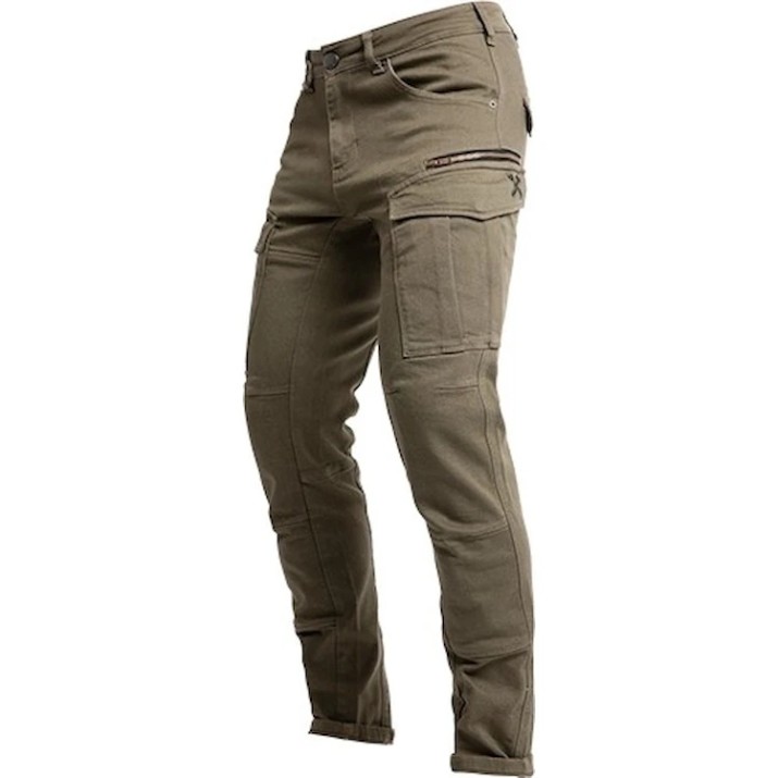 Pantaloni de moto John Doe Defender Mono Olive (MJDC5003-32/30)