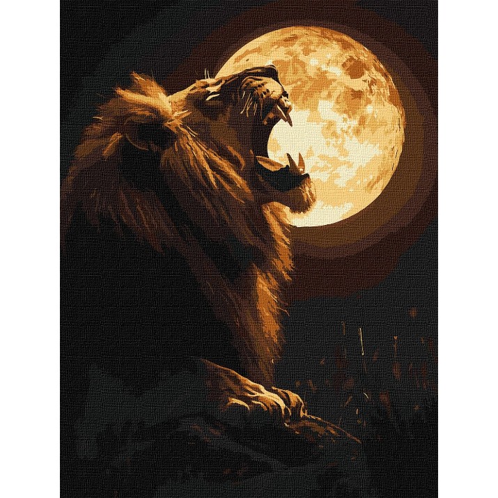 Tablou pe numere Ideyka Night Predator 30x40cm (KHO6752)
