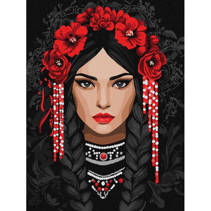 Картина по номерам Ideyka Unbreakable Ukrainian Woman 30x40cm (KHO8604) 