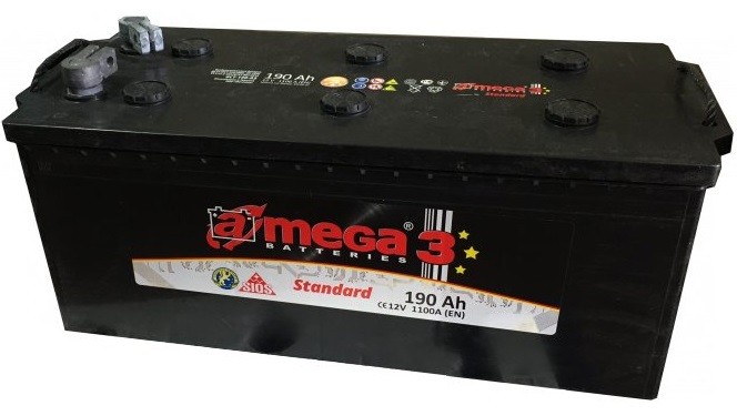 Автомобильный аккумулятор A-Mega Standard 190Ah  