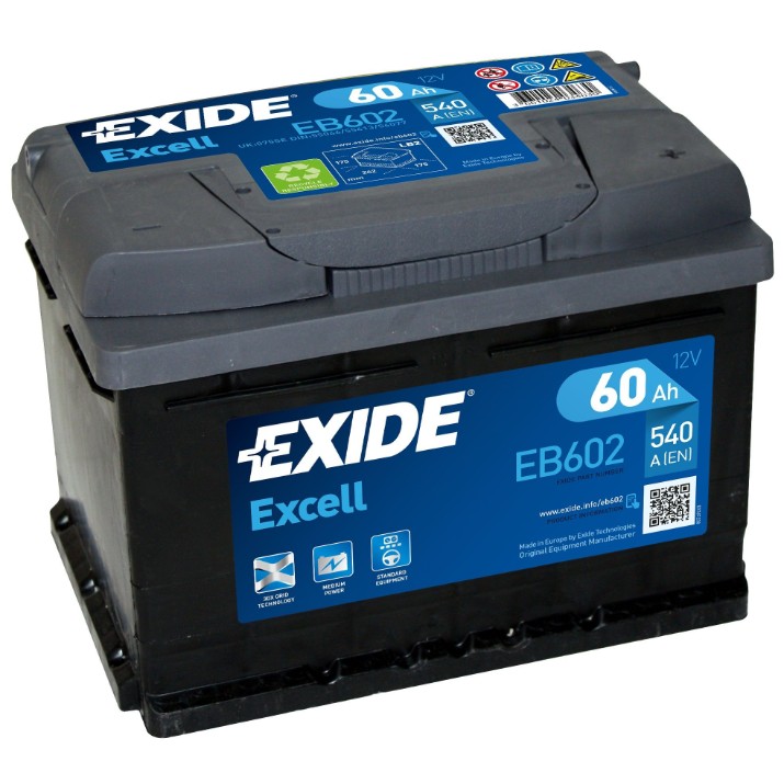 Acumulatoar auto Exide Excell EB602
