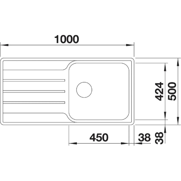 Chiuvetă de bucătărie Blanco Lemis XL 6S-IF (523034)