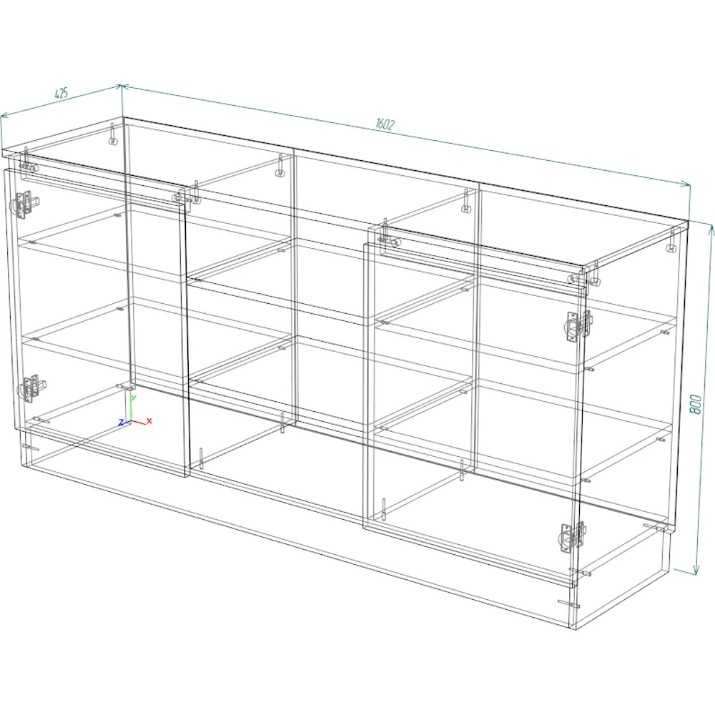 Dulăpior Smartex Т5 160cm White