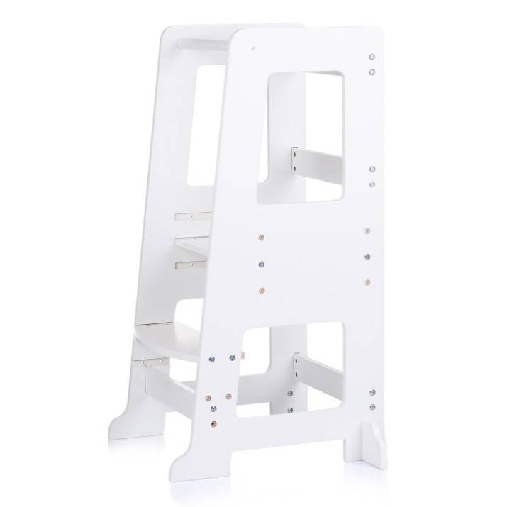 Tabureta-scară pentru copii Chipolino Education Tower White (DIWH02411322)