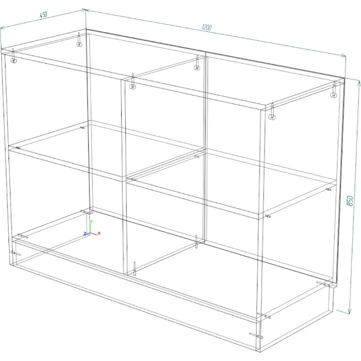 Стеллаж Smartex Т7 120cm White