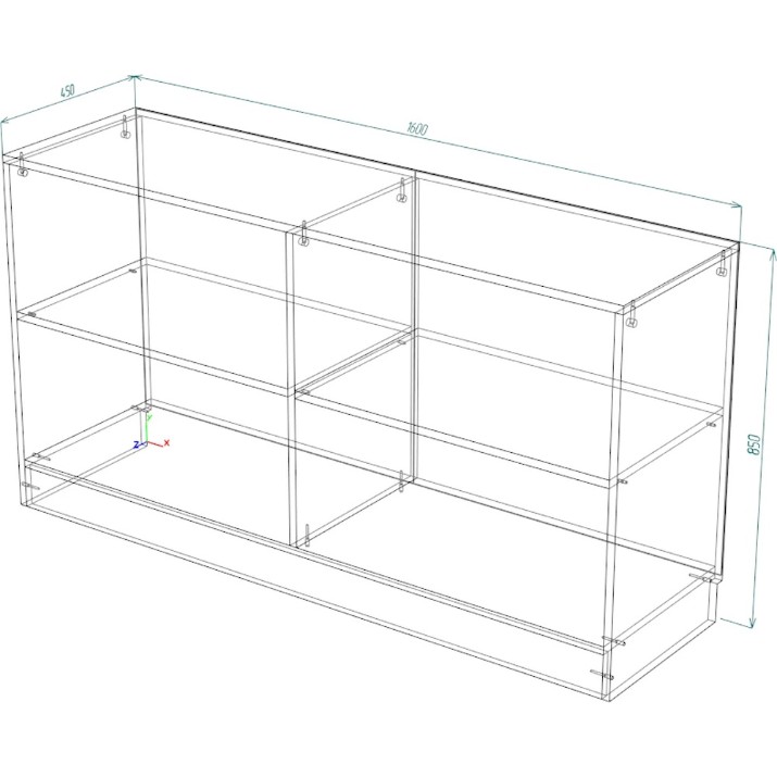 Стеллаж Smartex Т7 160cm Light Oak